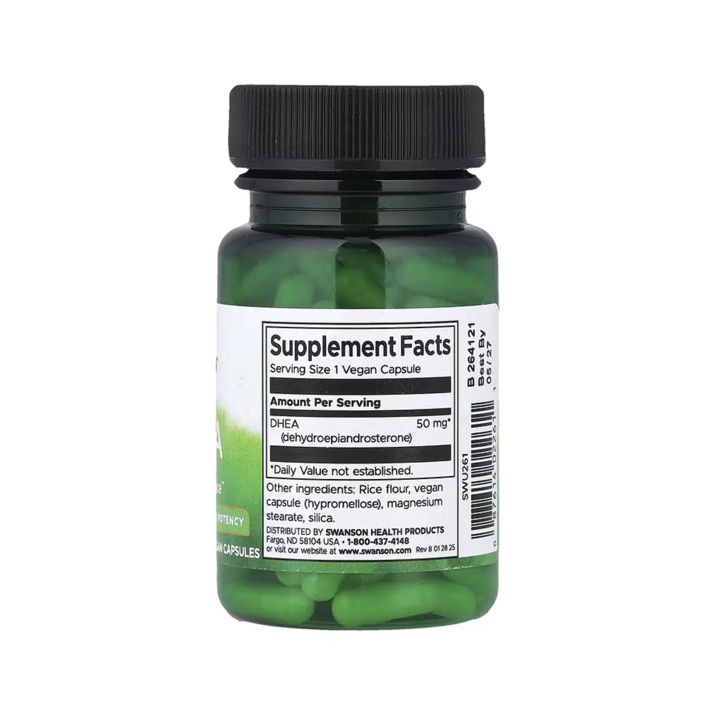 SWANSON DHEA 50 MG 120 CÁPSULAS SIN SABOR SFN
