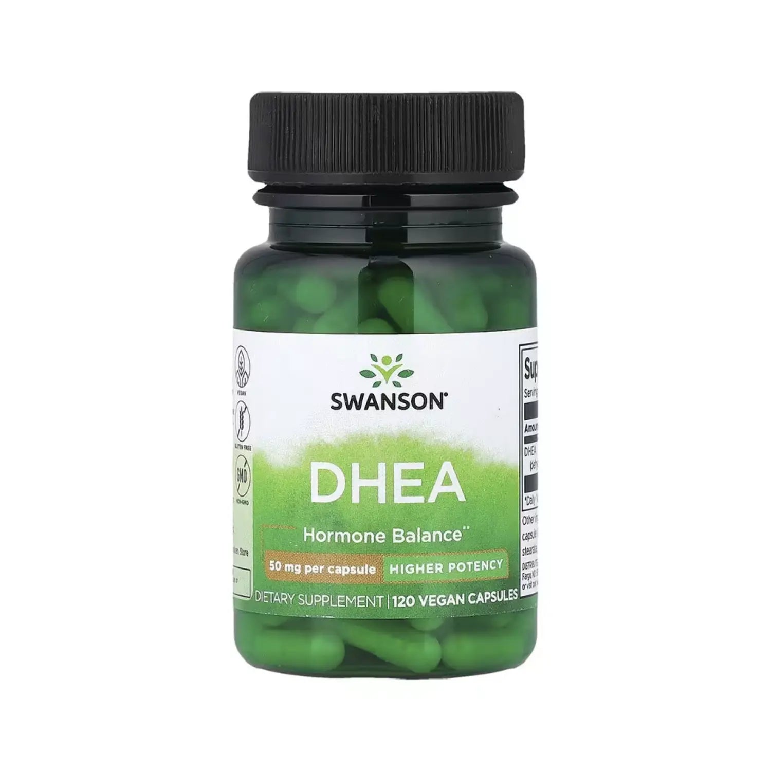 SWANSON DHEA 50 MG 120 CÁPSULAS SIN SABOR SFN