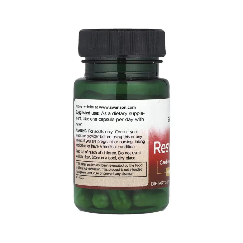 SWANSON SALUD CARDIOVASCULAR RESVERATROL 100MG 30CAPS SFN