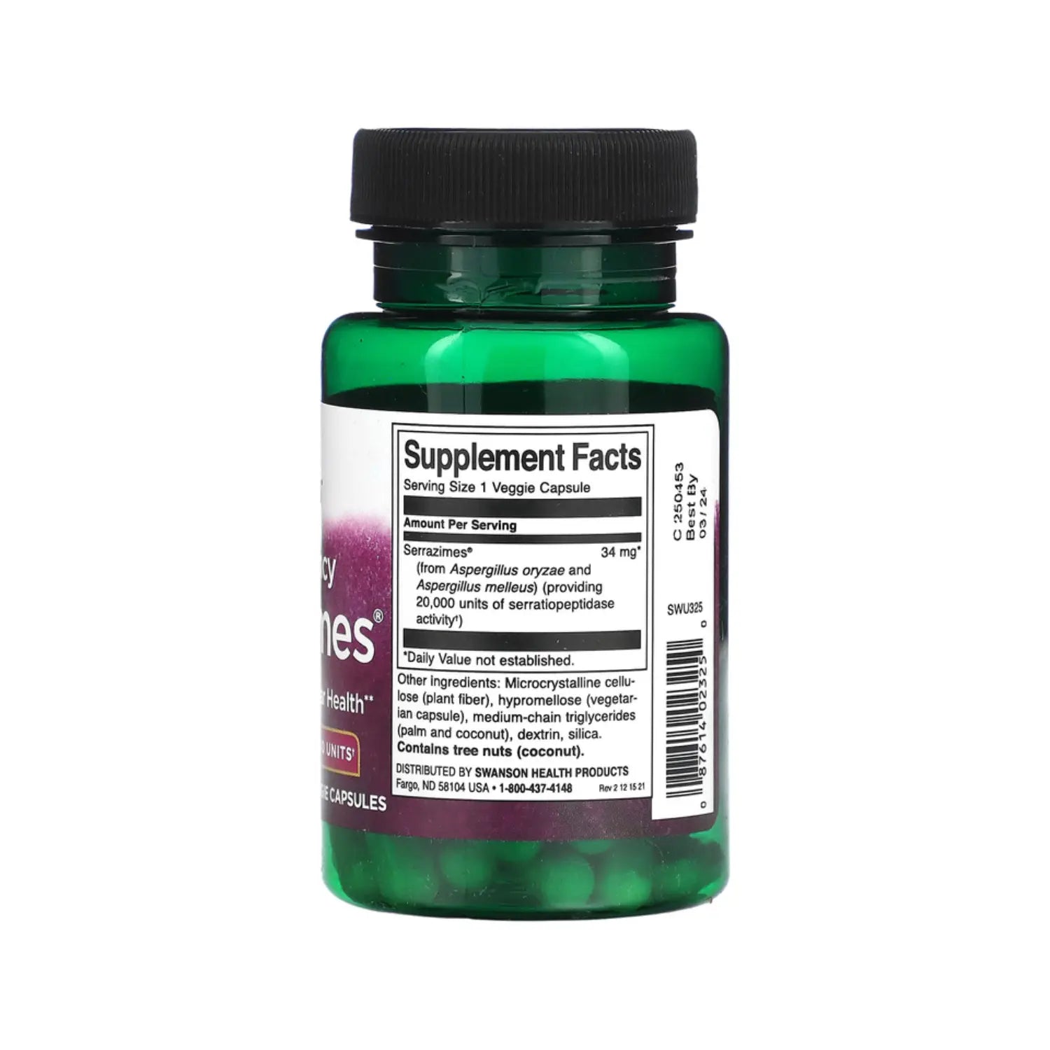 SWANSON SERRAZIMES DE ALTA POTENCIA 34MG 60VEGCAPS SFN