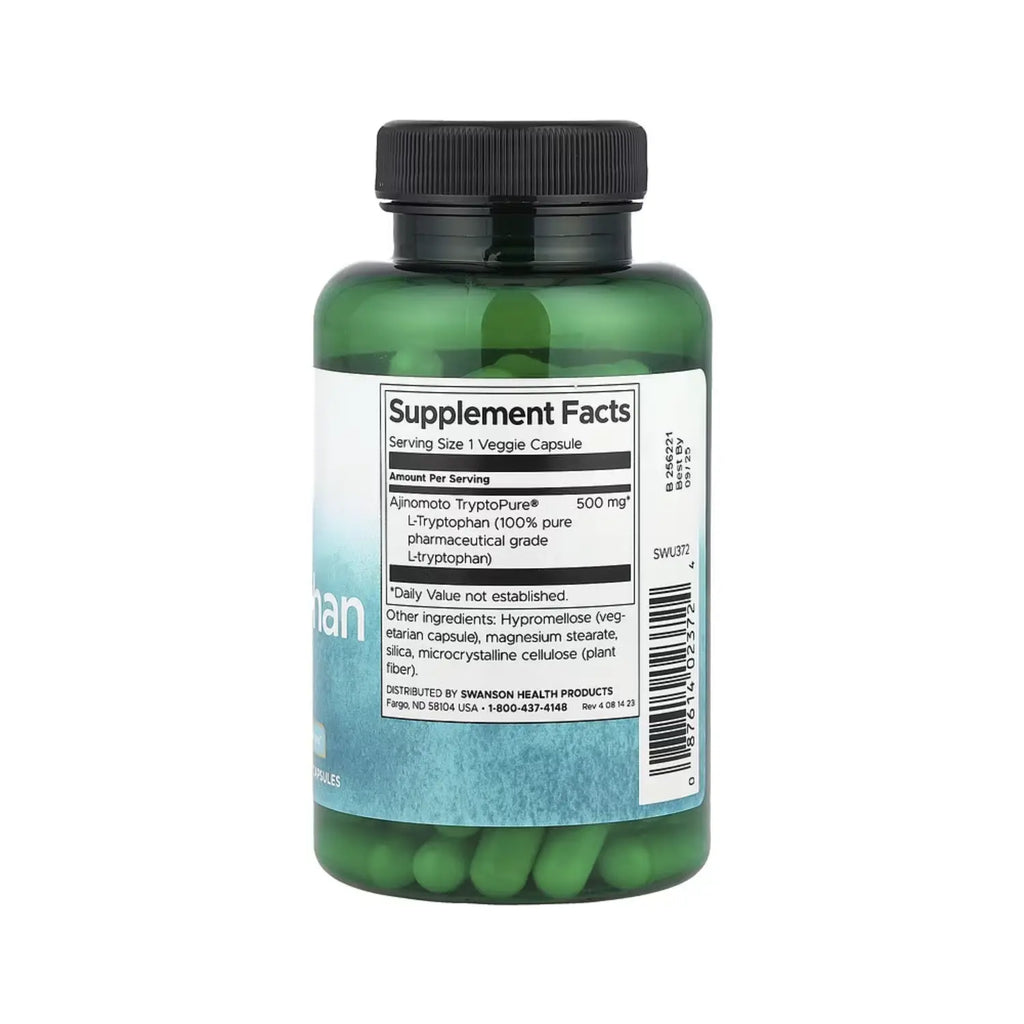 SWANSON L-TRIPTÓFANO TRYPTOPURE 500 MG 90 VEGCAP SFN