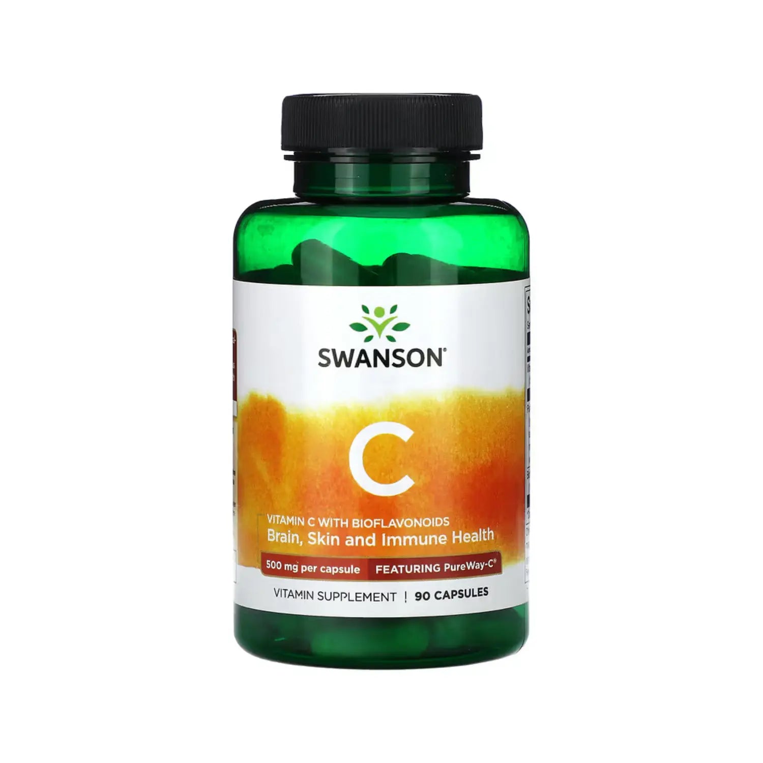 SWANSON PUREWAY-C 500 MG CON BIOFLAVONOIDES 500MG 90CAPS SFN