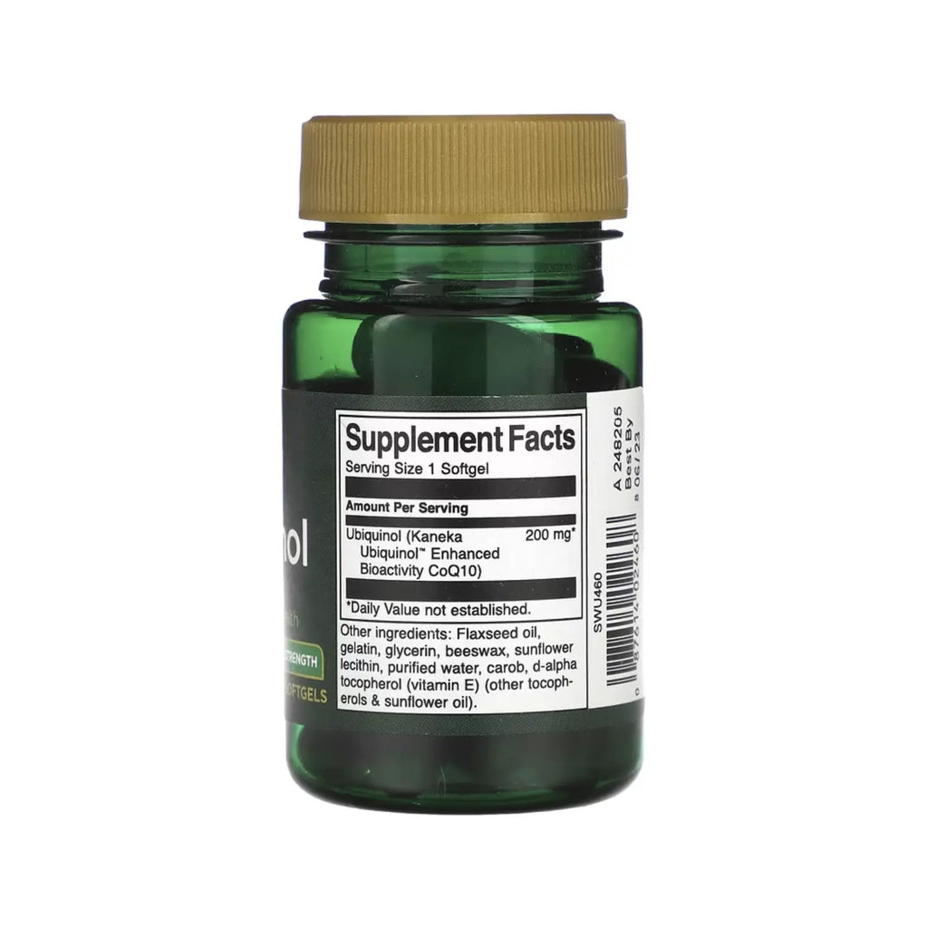 SWANSON UBIQUINOL - FUERZA MÁXIMA 200 MG 30 SGELS SFN