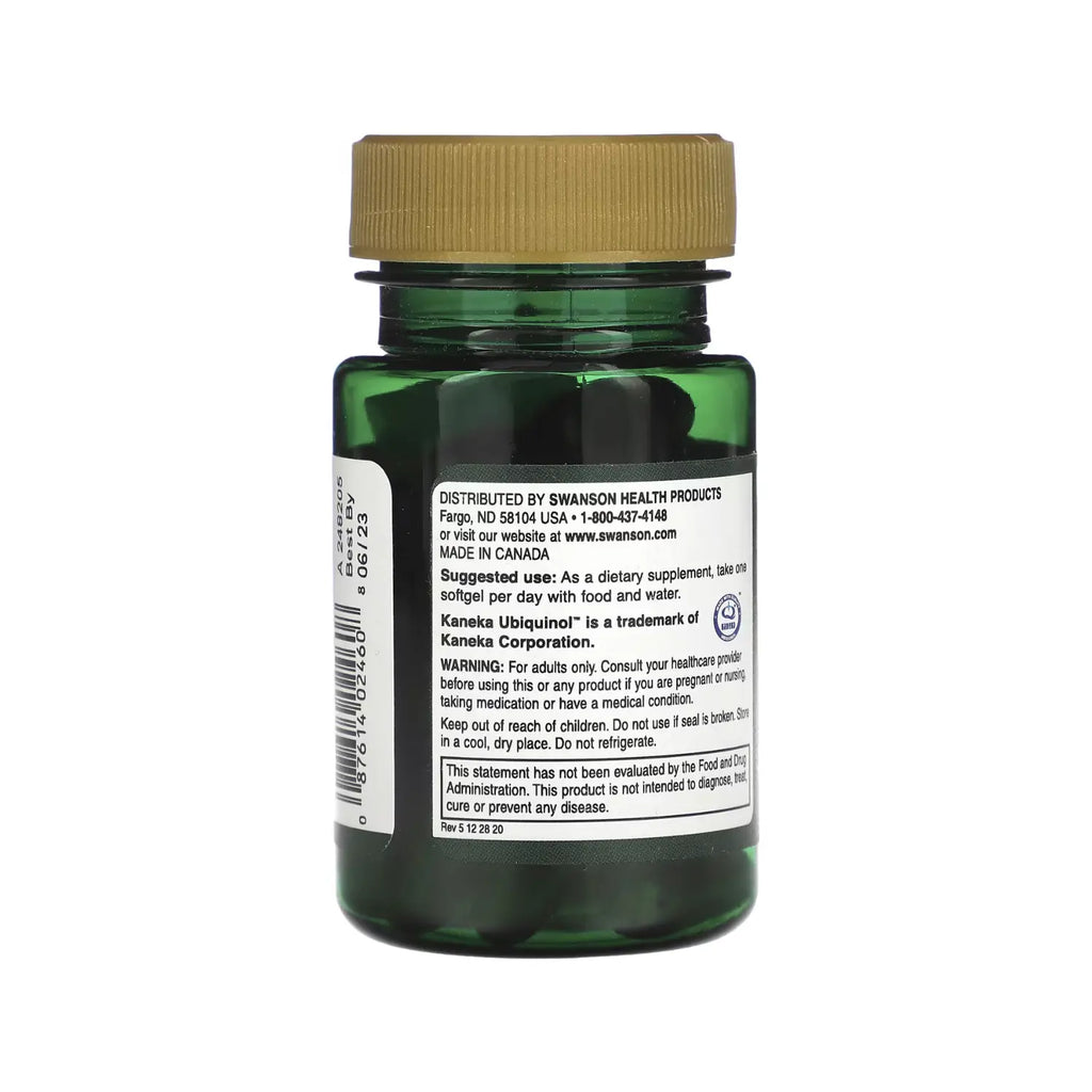 SWANSON UBIQUINOL - FUERZA MÁXIMA 200 MG 30 SGELS SFN