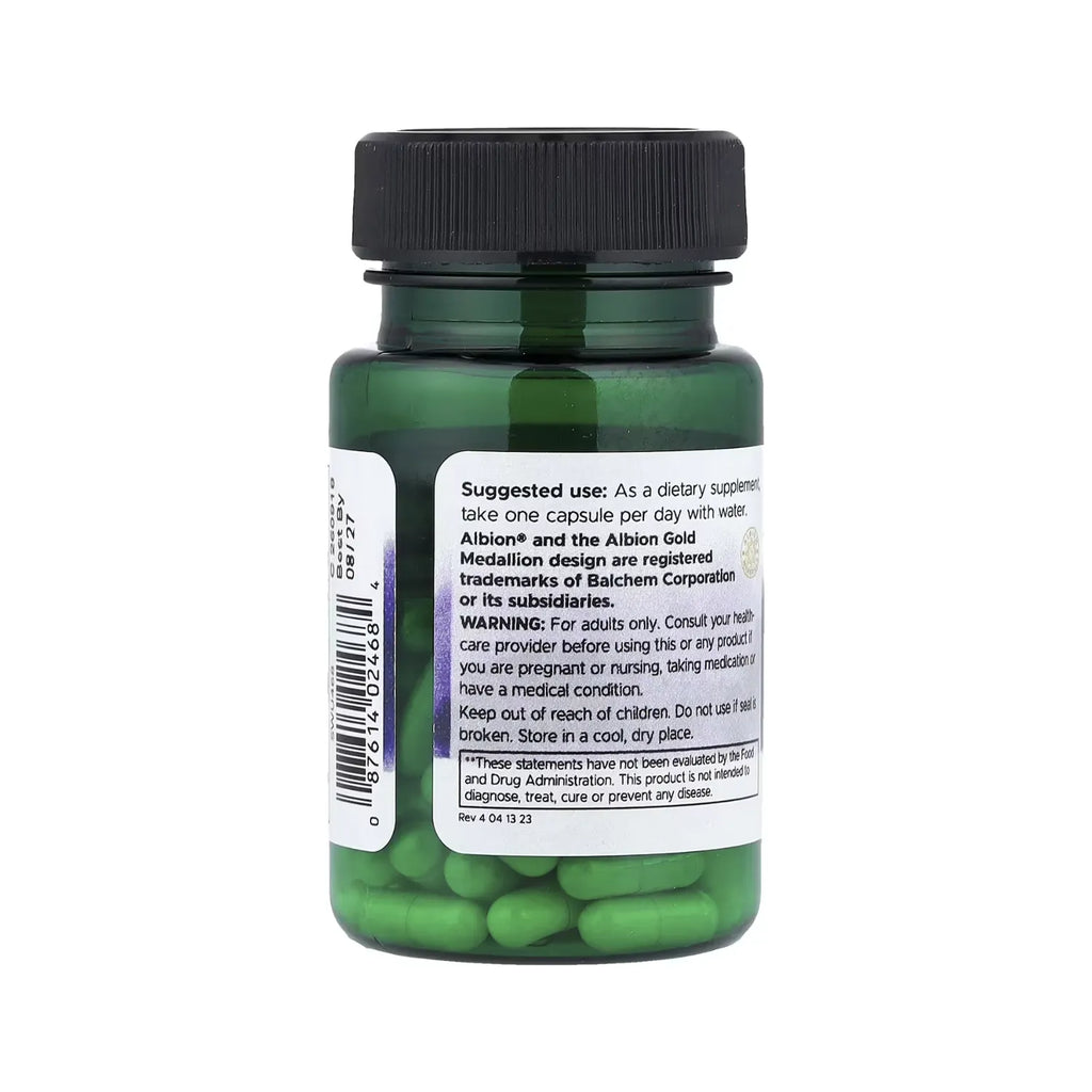 Swanson, Cobre Albion®, Apoyo A La Oxigenación Celular, 2 Mg, 60 Cápsulas