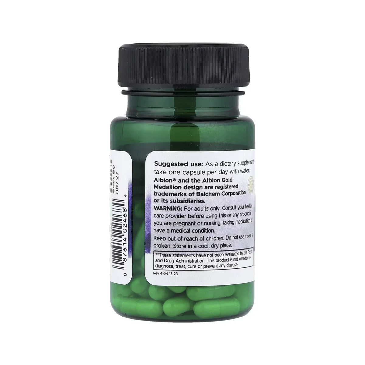 Swanson, Cobre Albion®, Apoyo A La Oxigenación Celular, 2 Mg, 60 Cápsulas