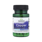 Swanson, Cobre Albion®, Apoyo A La Oxigenación Celular, 2 Mg, 60 Cápsulas