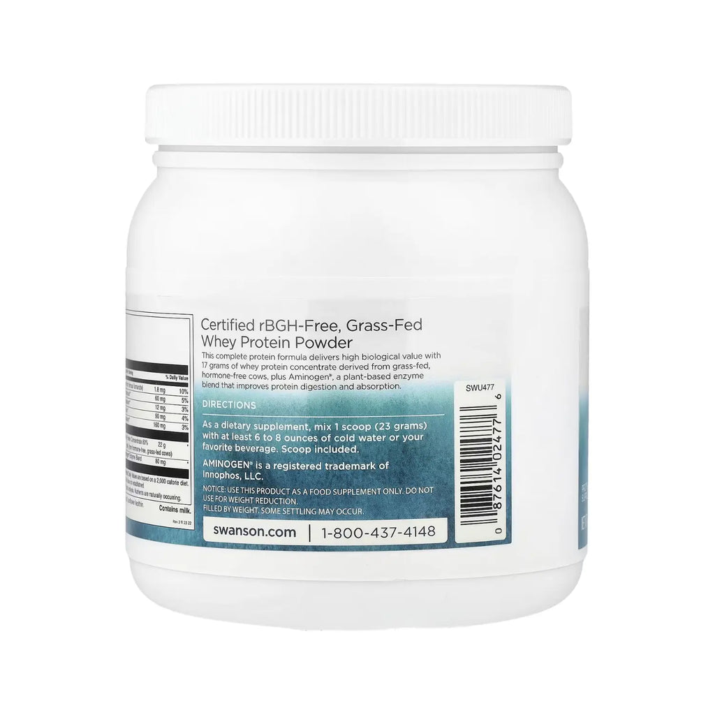 SWANSON PROTEÍNA DE SUERO DE LECHE EN POLVO VAINILLA 420G