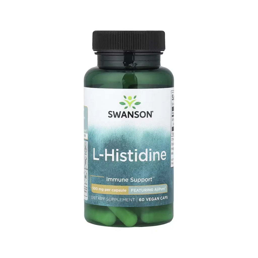 SWANSON, L-HISTIDINA, 500 MG, 60 CÁPSULAS VEGETALES SFN
