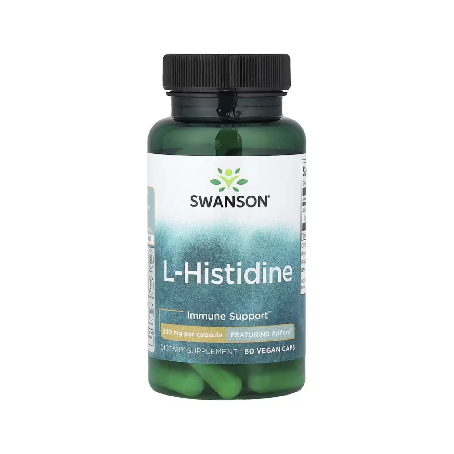SWANSON, L-HISTIDINA, 500 MG, 60 CÁPSULAS VEGETALES SFN