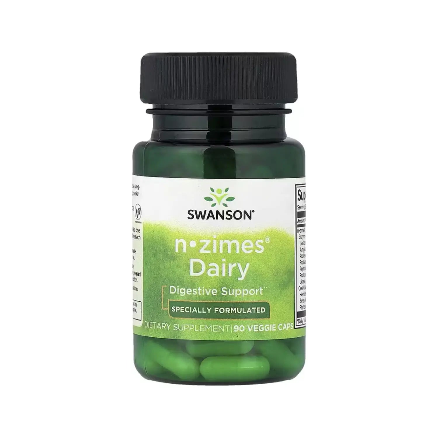 SWANSON N-ZIMES DAIRY 90 VEG CAPS SFN
