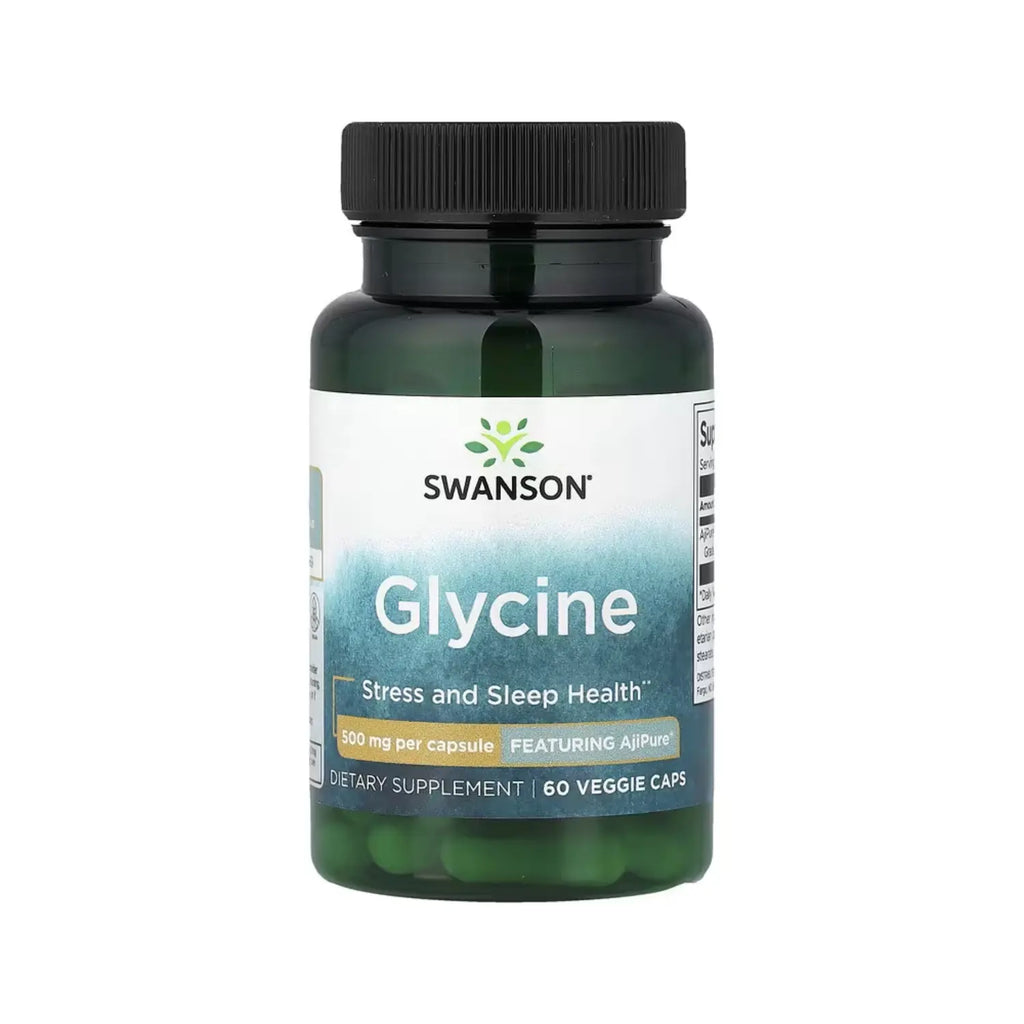 Swanson Glycine - Featuring Ajipure 500 mg 60 Veg Caps SFN