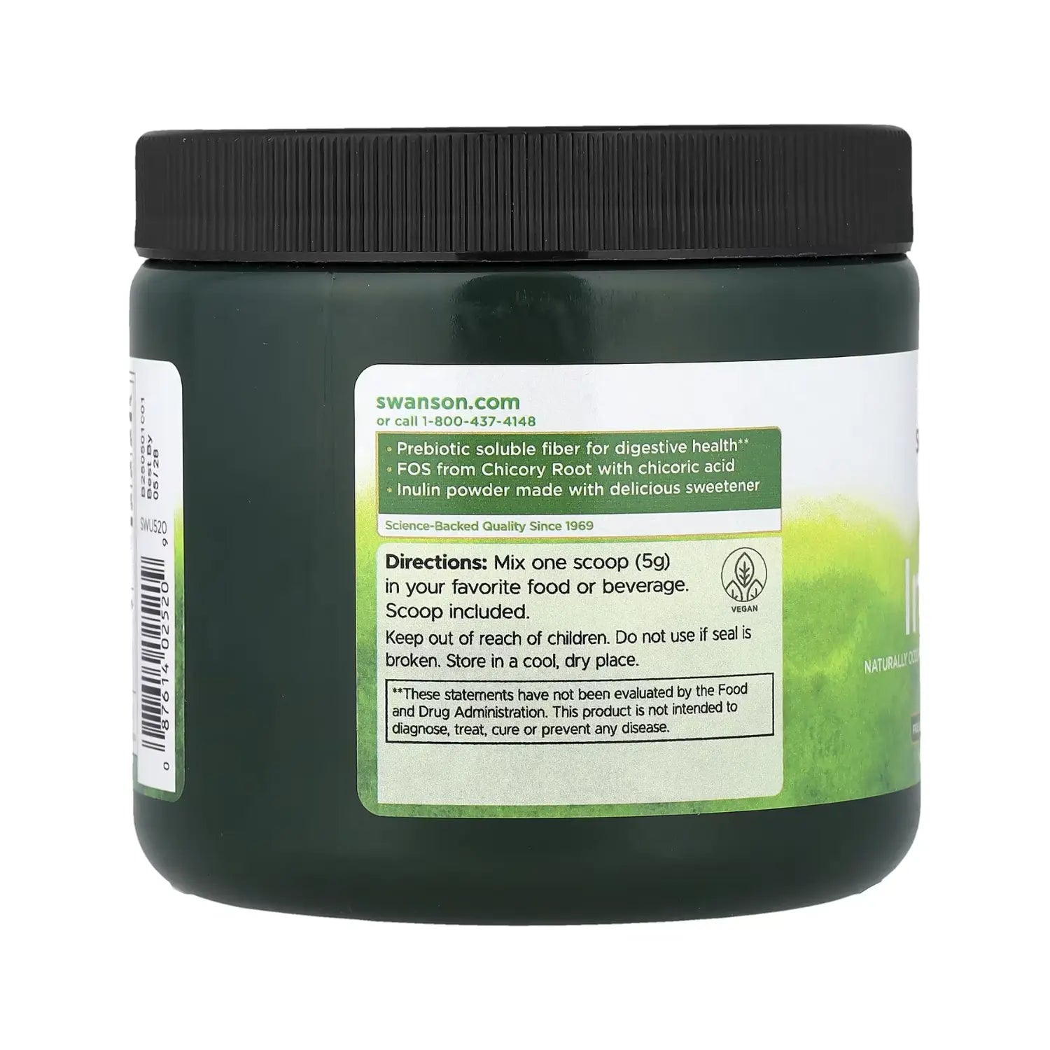 Swanson Inulin - Prebiotic Soluble Fiber 8 oz Pwdr SFN