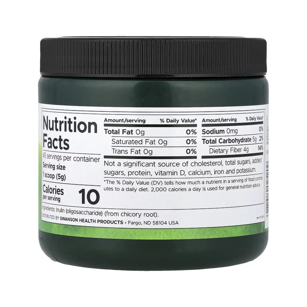 Swanson Inulin - Prebiotic Soluble Fiber 8 oz Pwdr SFN