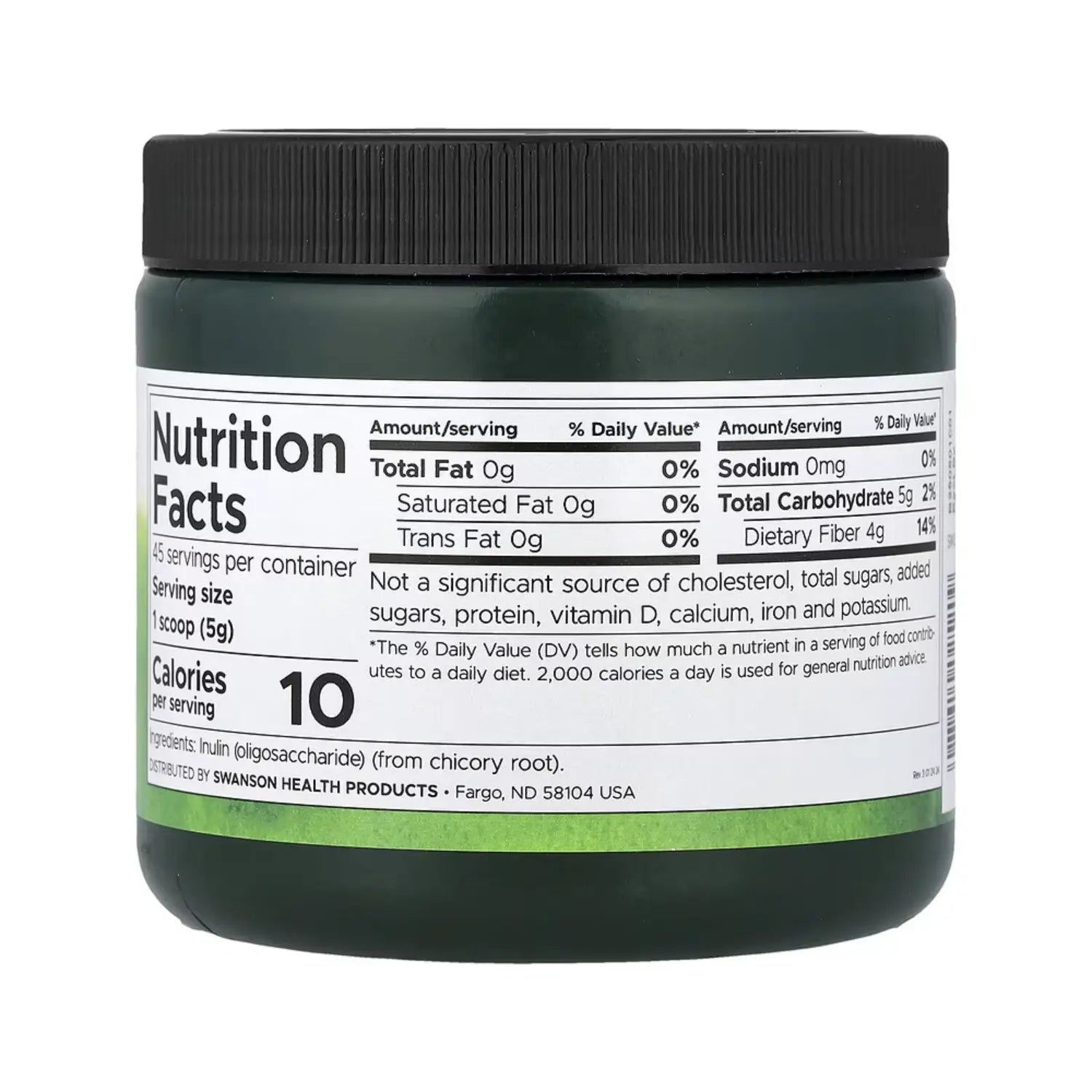 Swanson Inulin - Prebiotic Soluble Fiber 8 oz Pwdr SFN