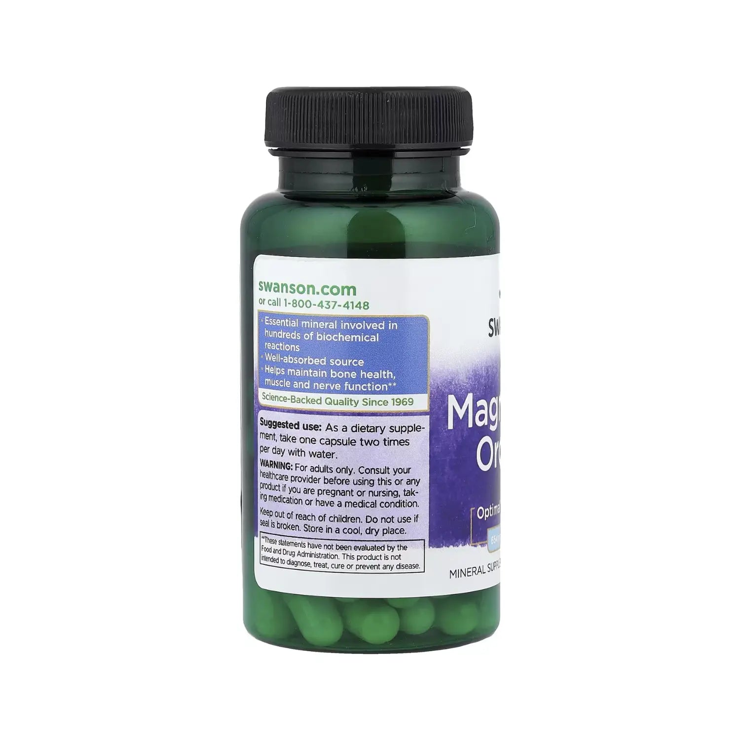 Swanson Magnesium Orotate 654 mg 60 Caps SFN