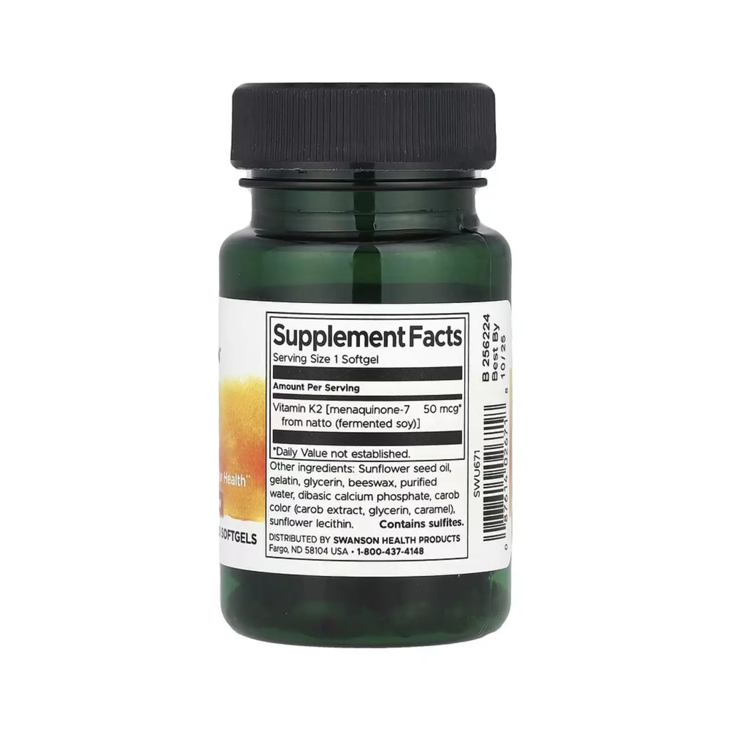 SWANSON VITAMINA K2 NATURAL 50 MCG 30 S GELS SFN