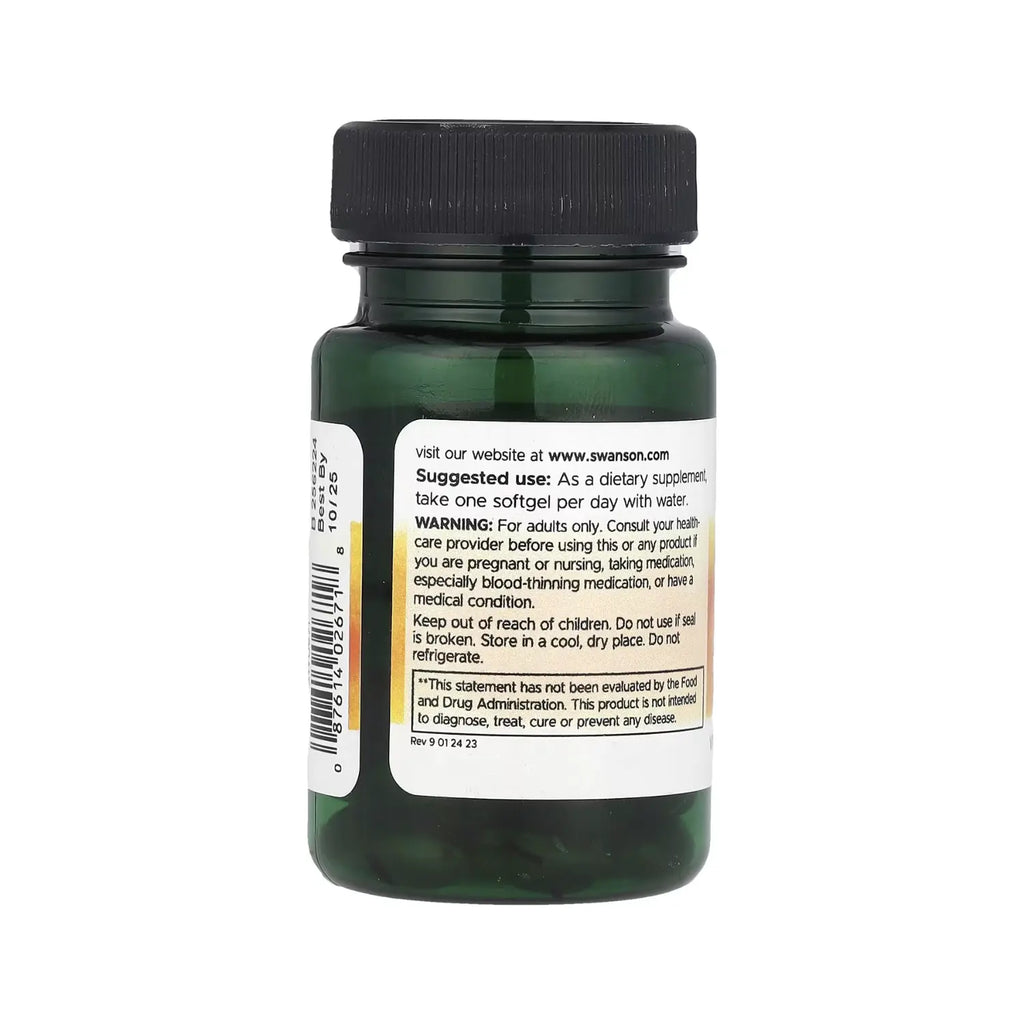SWANSON VITAMINA K2 NATURAL 50 MCG 30 S GELS SFN