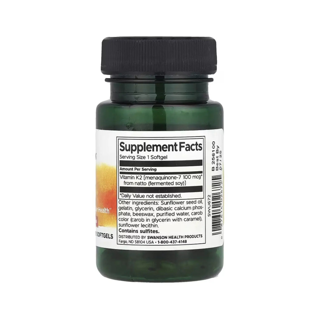 SWANSON ULT VITAMINA NATURAL K2 100 MCG 30 SG SFN