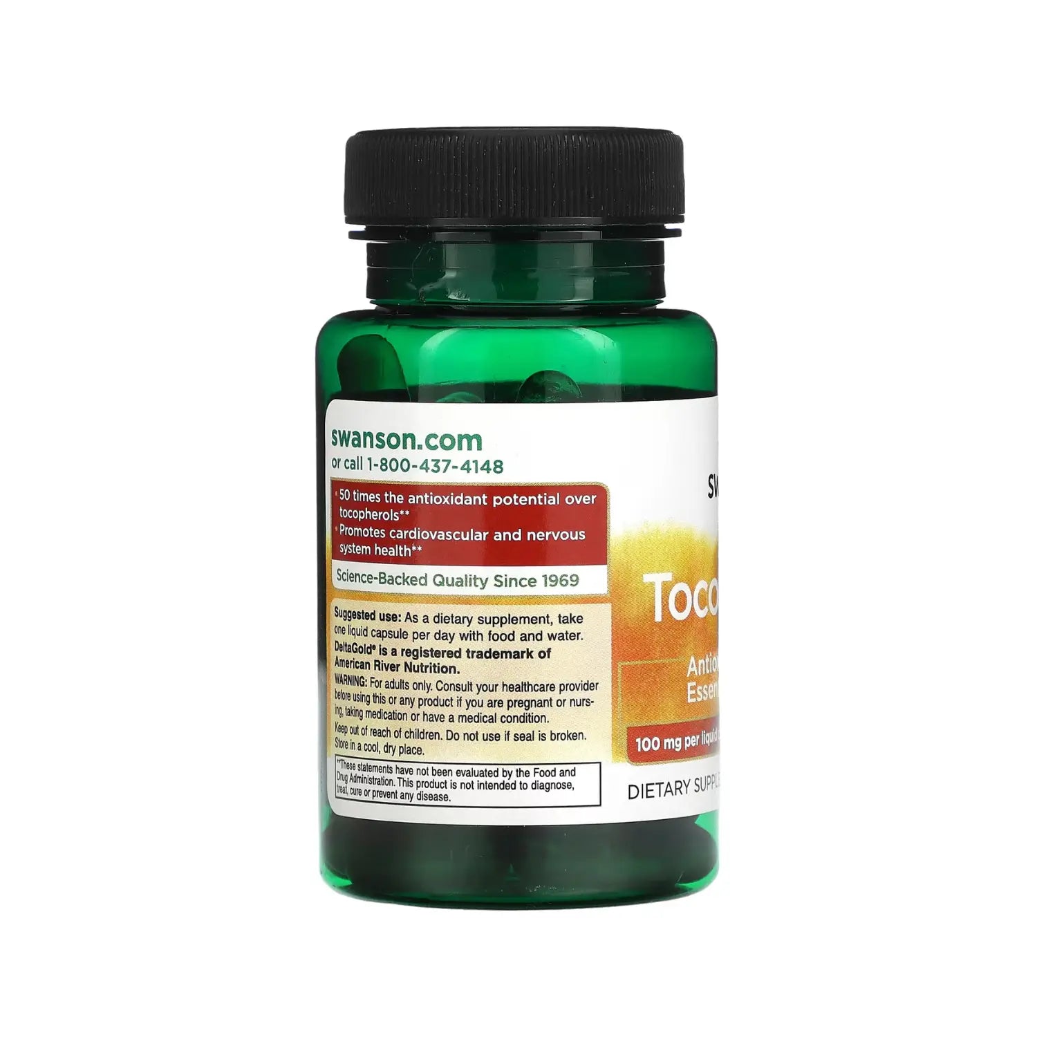 Swanson, Tocotrienoles, Doble Potencia, 100 mg, 60 Cápsulas Líquidas sgn