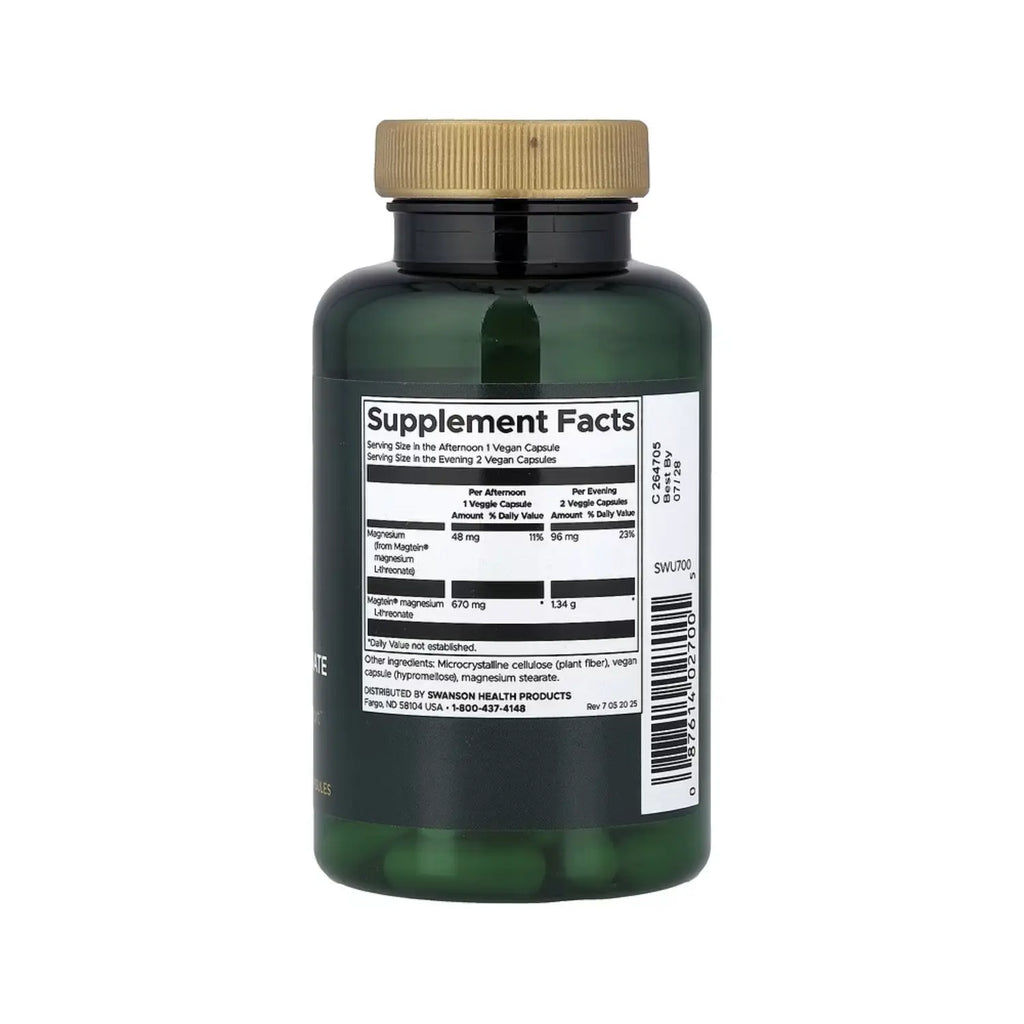 SWANSON MAGNESIO L-TREONATO 90 VEG CAPS SFN