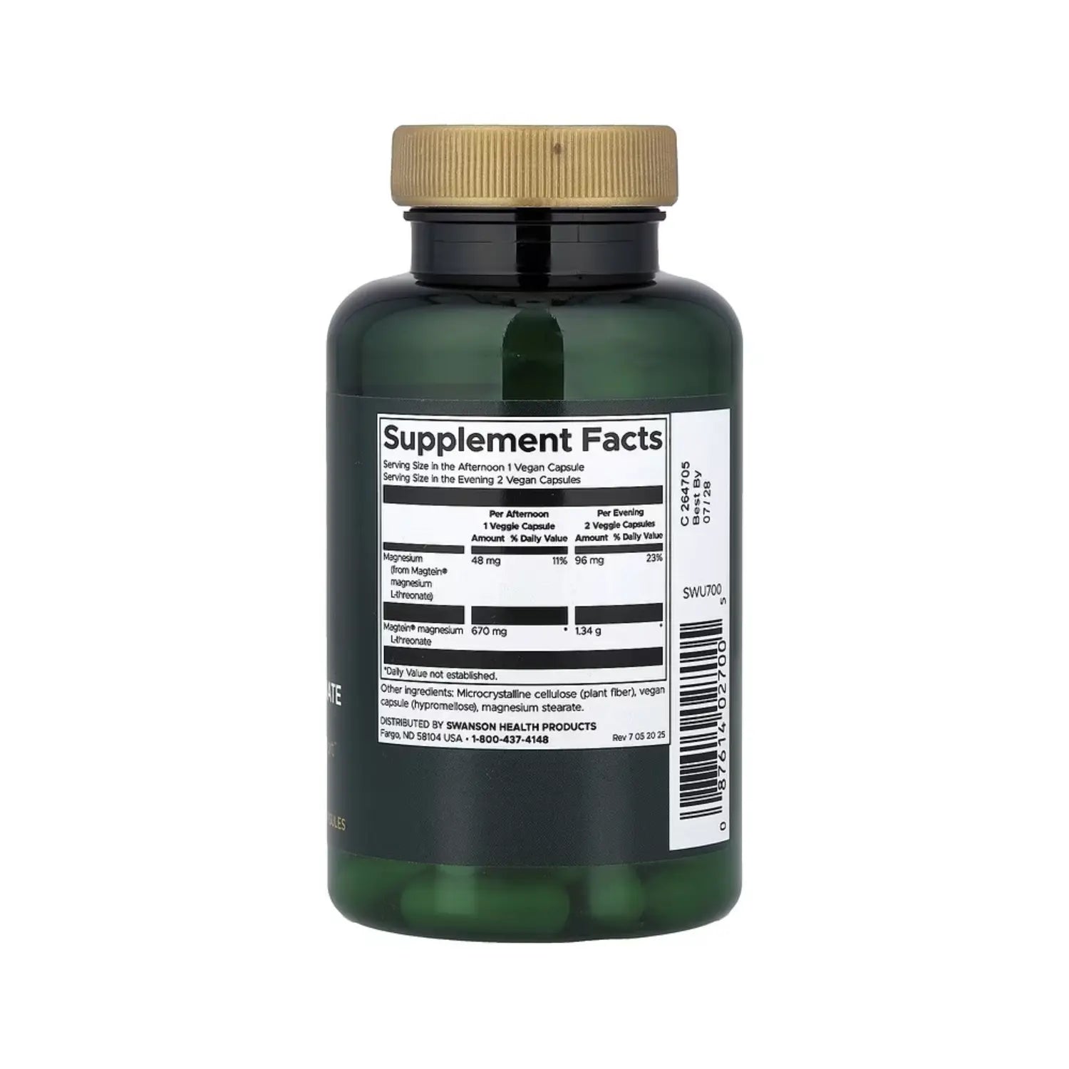 SWANSON MAGNESIO L-TREONATO 90 VEG CAPS SFN