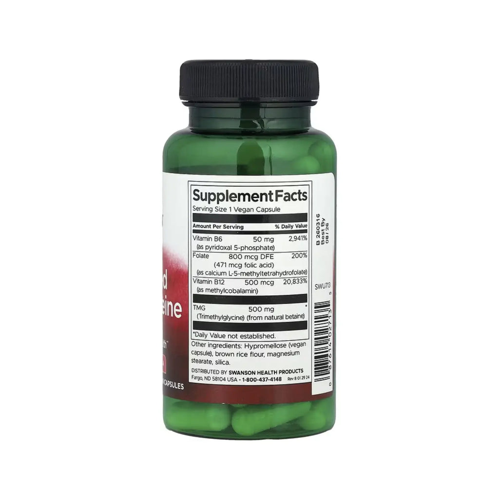 SWANSON HOMOCISTEÍNA ACTIVADA 60 CAPSULAS VEGETALE SFN