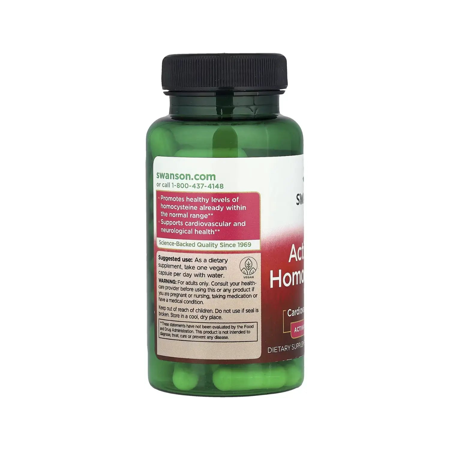 SWANSON HOMOCISTEÍNA ACTIVADA 60 CAPSULAS VEGETALE SFN
