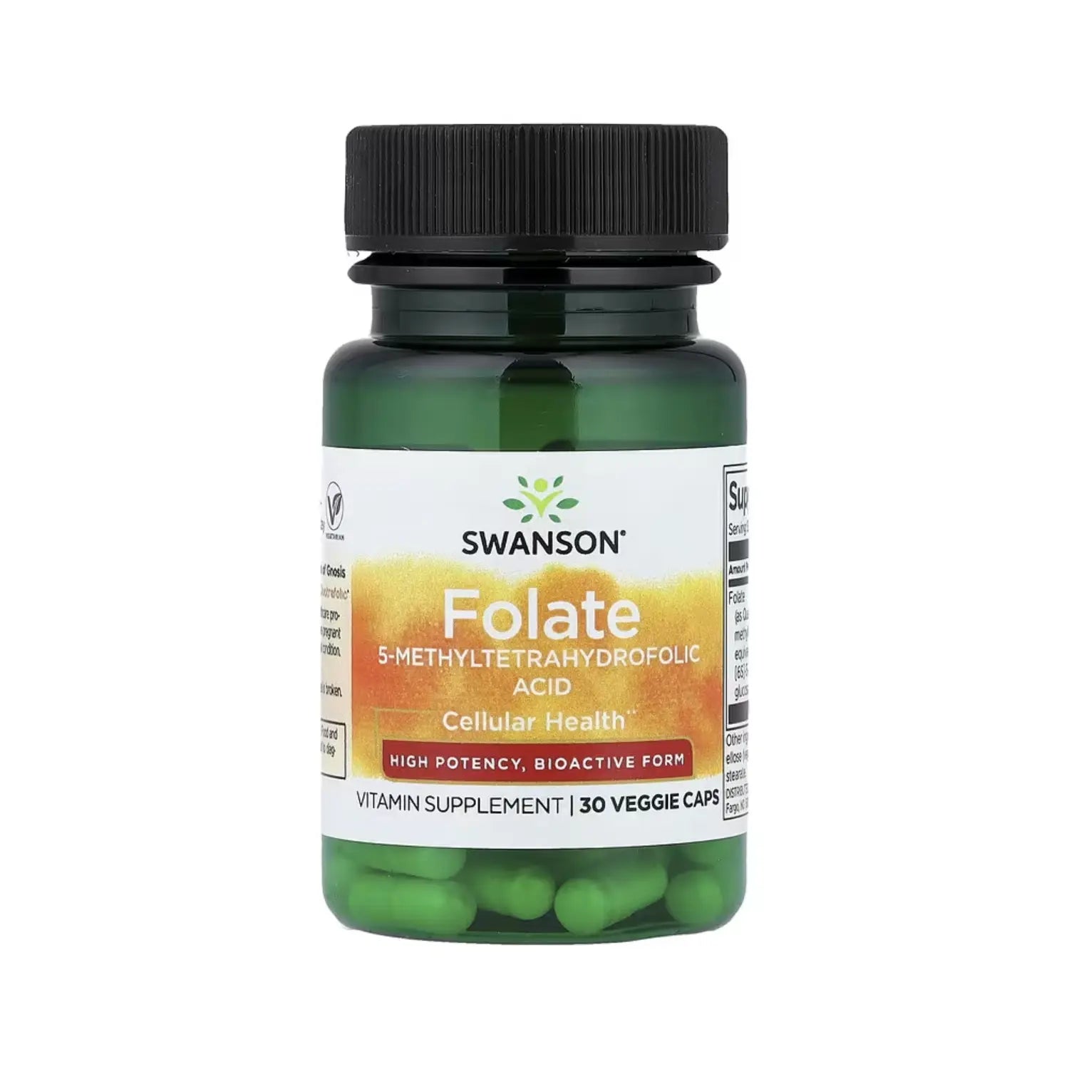 SWANSON FOLATO ÁCIDO 5-METILTETRAHIDROFÓLICO 800MCG SFN