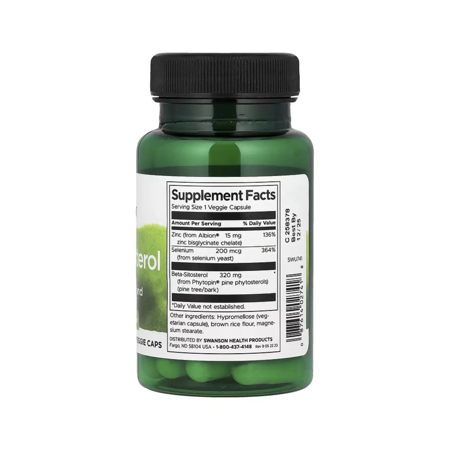 Swanson Beta-Sitosterol 320 mg 30 Veg Caps SFN
