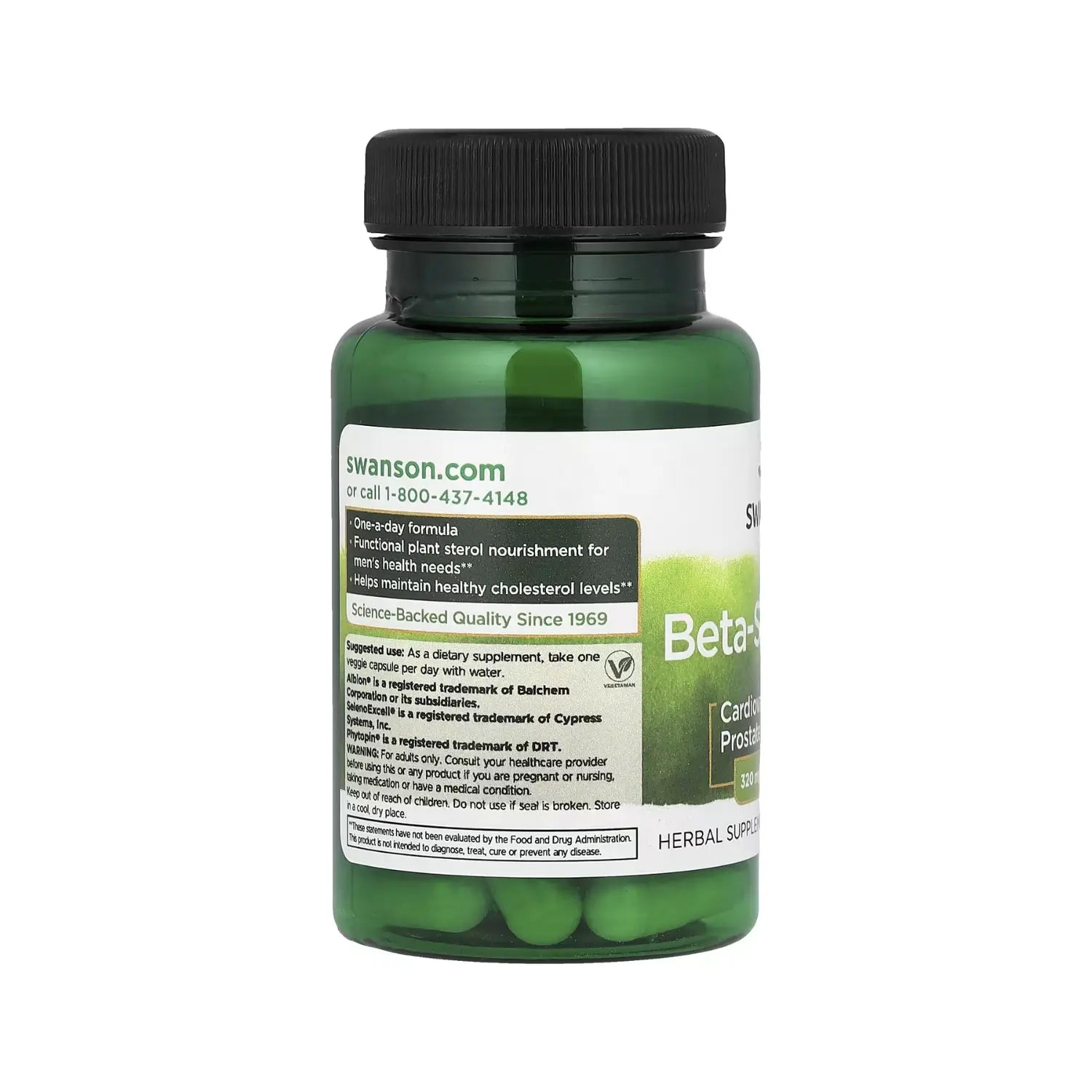 Swanson Beta-Sitosterol 320 mg 30 Veg Caps SFN
