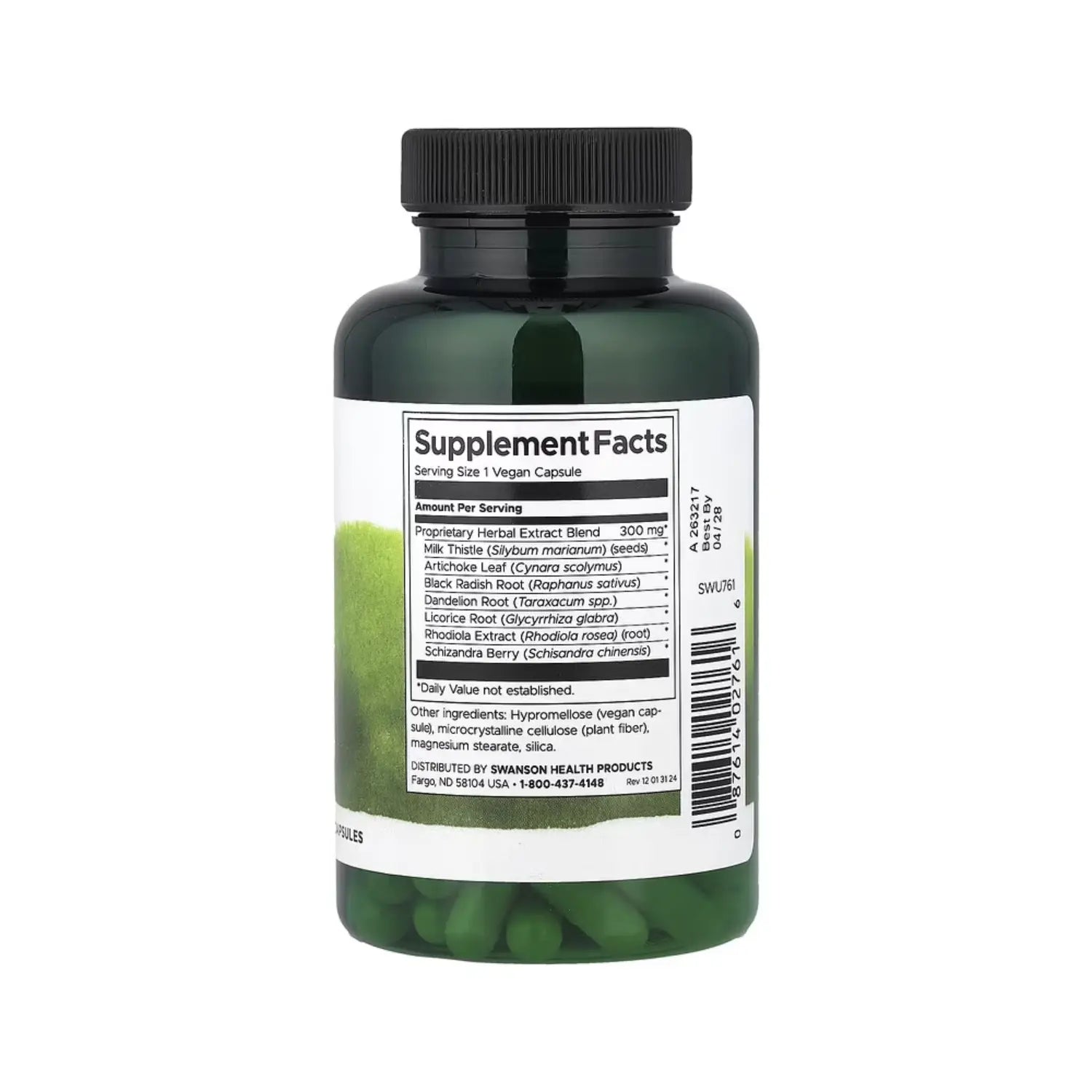 Swanson Liver Tone 300 mg 120 Vegan Caps SFN
