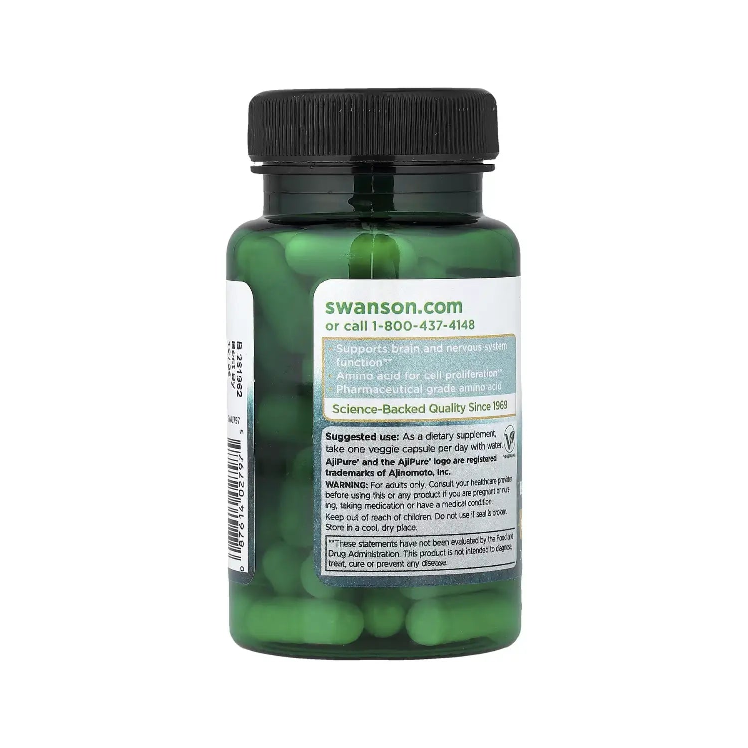 Swanson L-Serine - Featuring Ajipure 500 mg 60 Veg Caps sfn