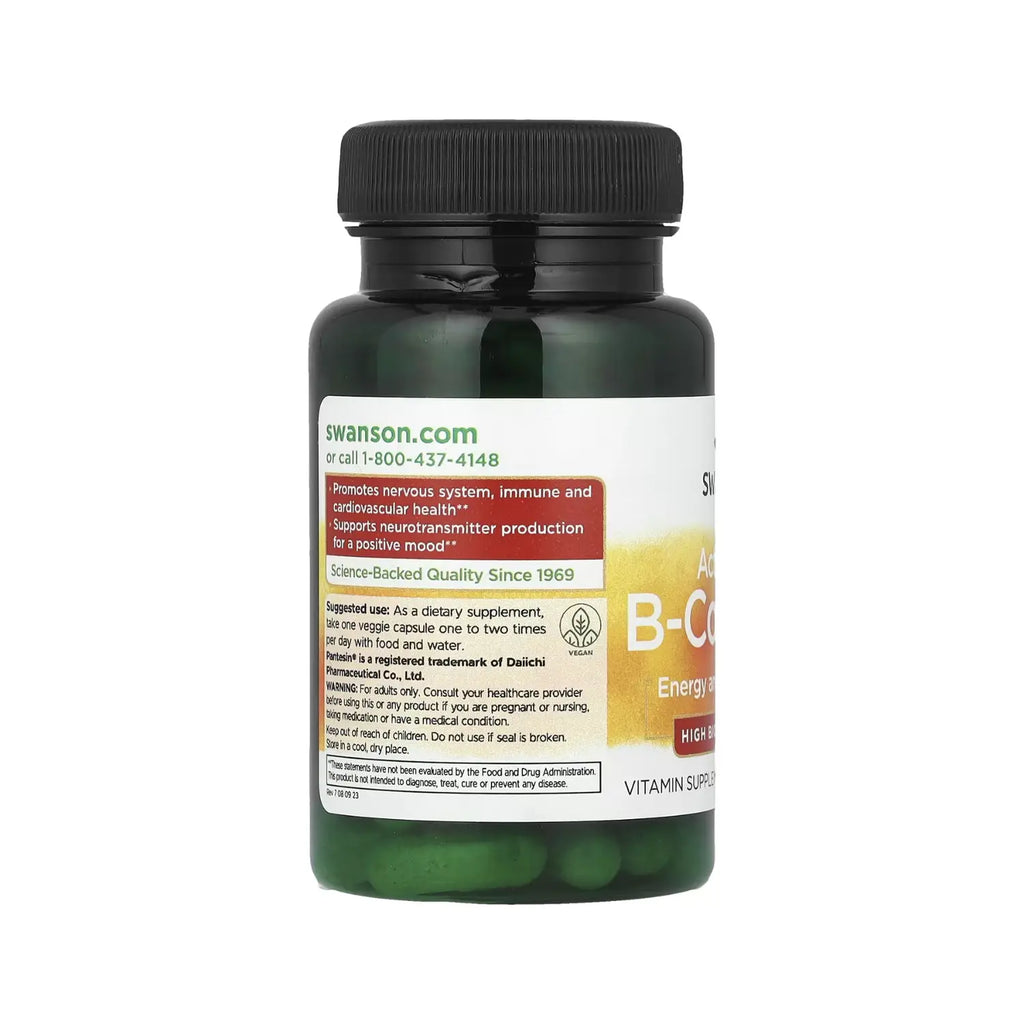 Swanson Activated B-Complex - High Bioavailability 60 Veg Caps sfn