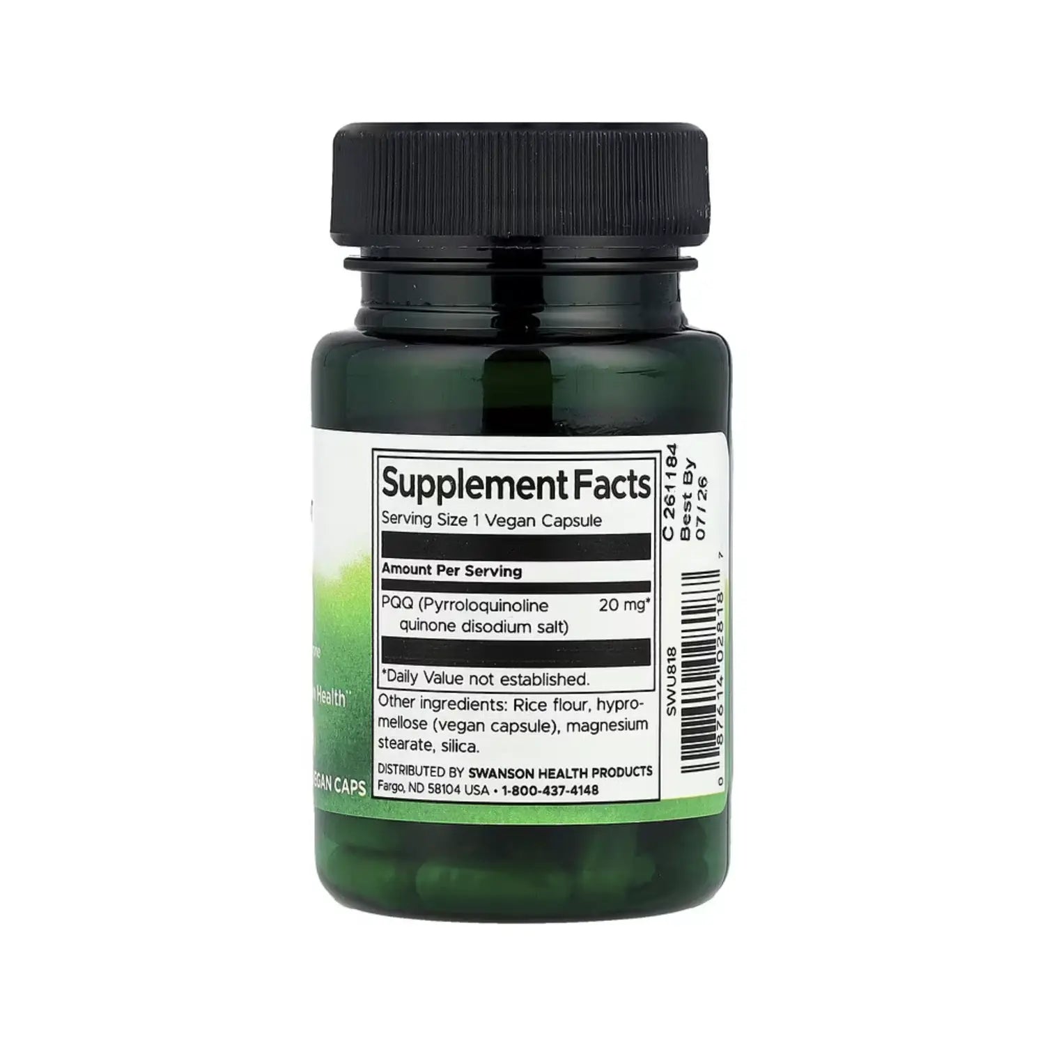 SWANSON PQQ 20 MG 30 CAPSULAS VEGETALES SF