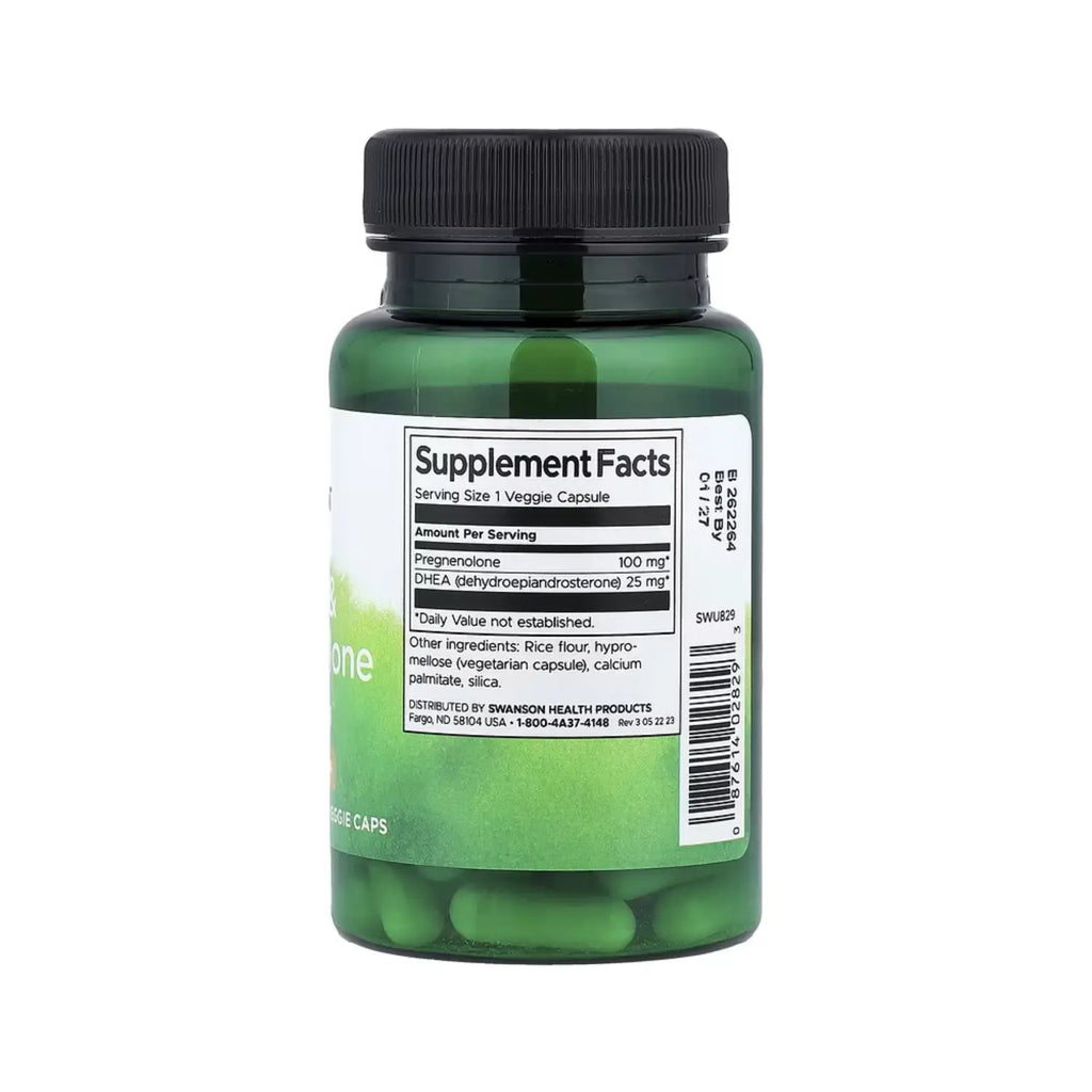 SWANSON COMPLEJO DHEA Y PREGNENOLONA 60VEGCAPS SFN