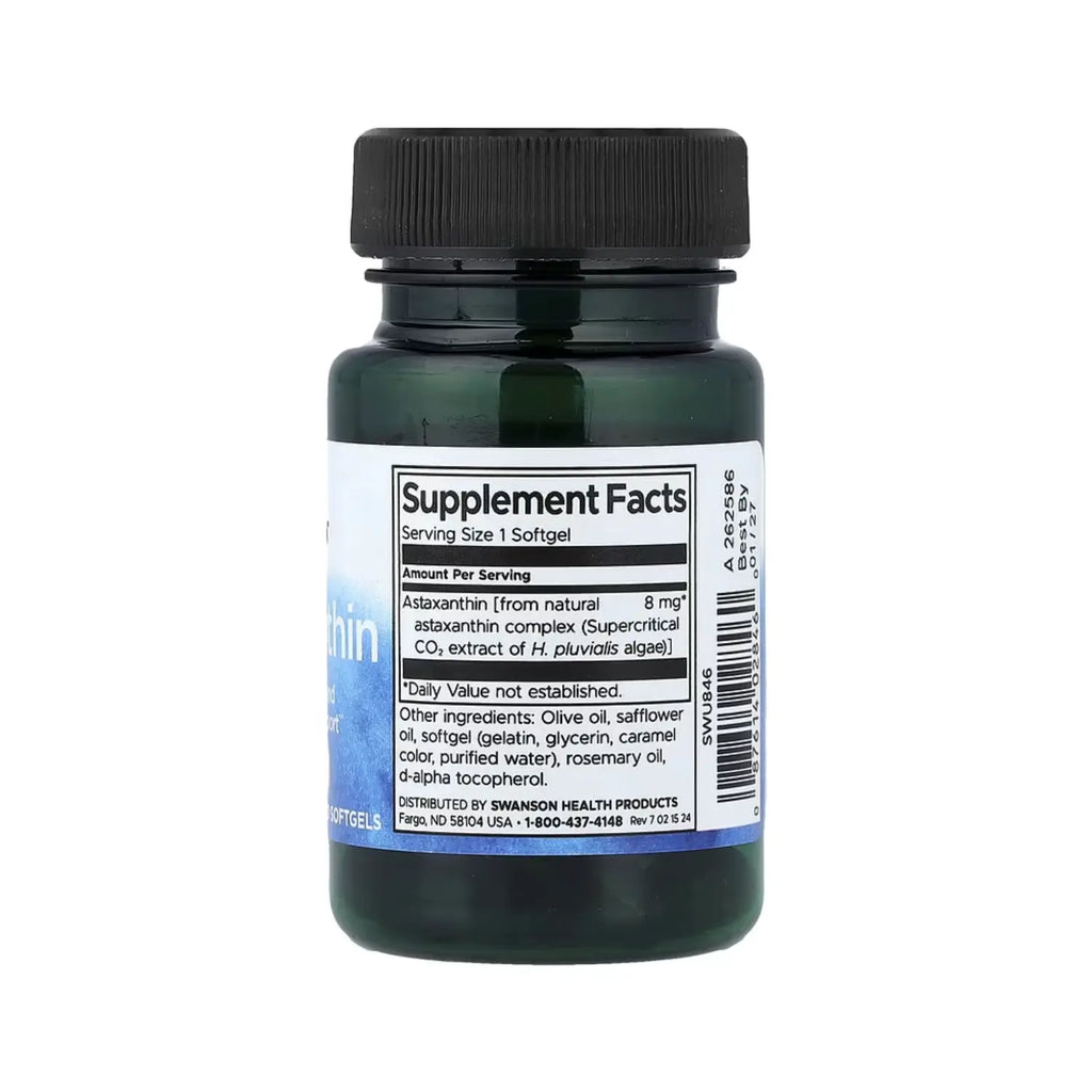 SWANSON ASTAXANTINA 8 MG 30 CAPSULAS BLANDAS SFN