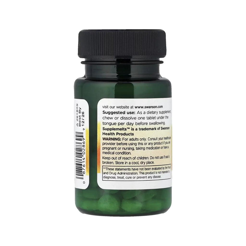 SWANSON VITAMINA B-12 SUBLINGUALES 60 COMPRIMIDOS SFN