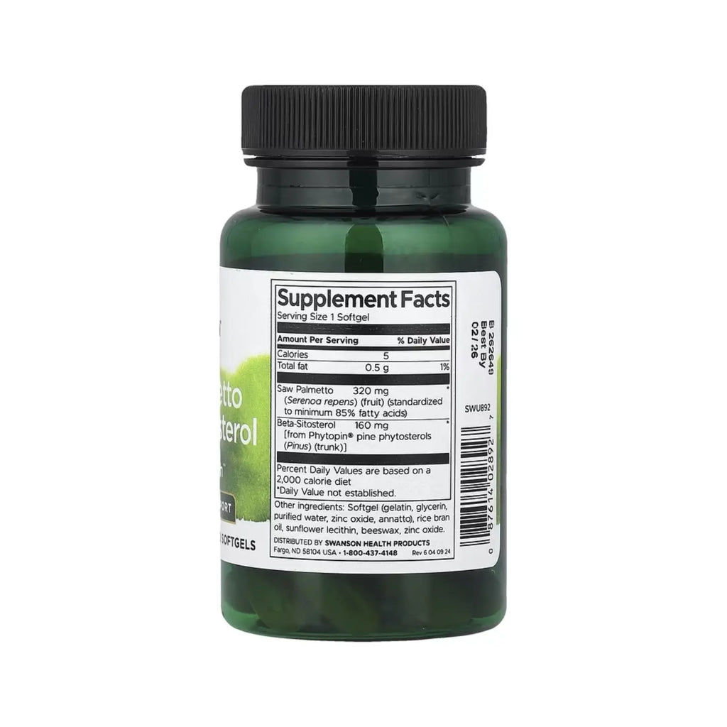 SWANSON PALMA ENANA AMERICANA Y BETA-SITOSTEROL 30 CAPS SFN
