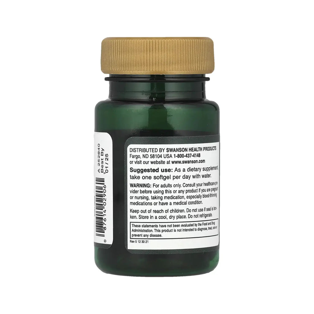 SWANSON REAL FOOD K2 200 MCG 30 CAPSULAS BLANDAS SFN