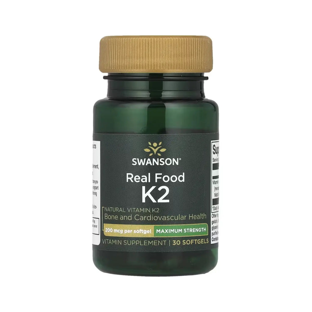 SWANSON REAL FOOD K2 200 MCG 30 CAPSULAS BLANDAS SFN
