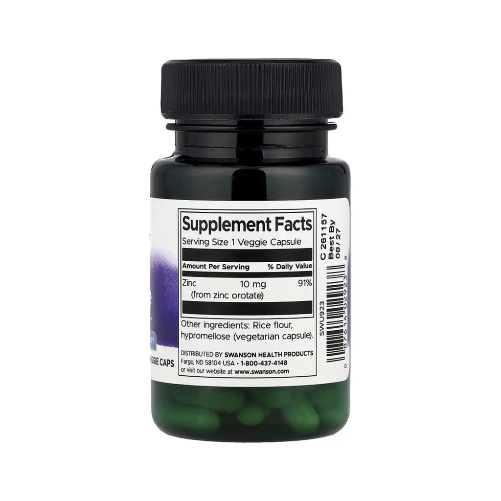 SWANSON OROTATO DE ZINC 60VEGCAPS SALUD INMUNE SFN