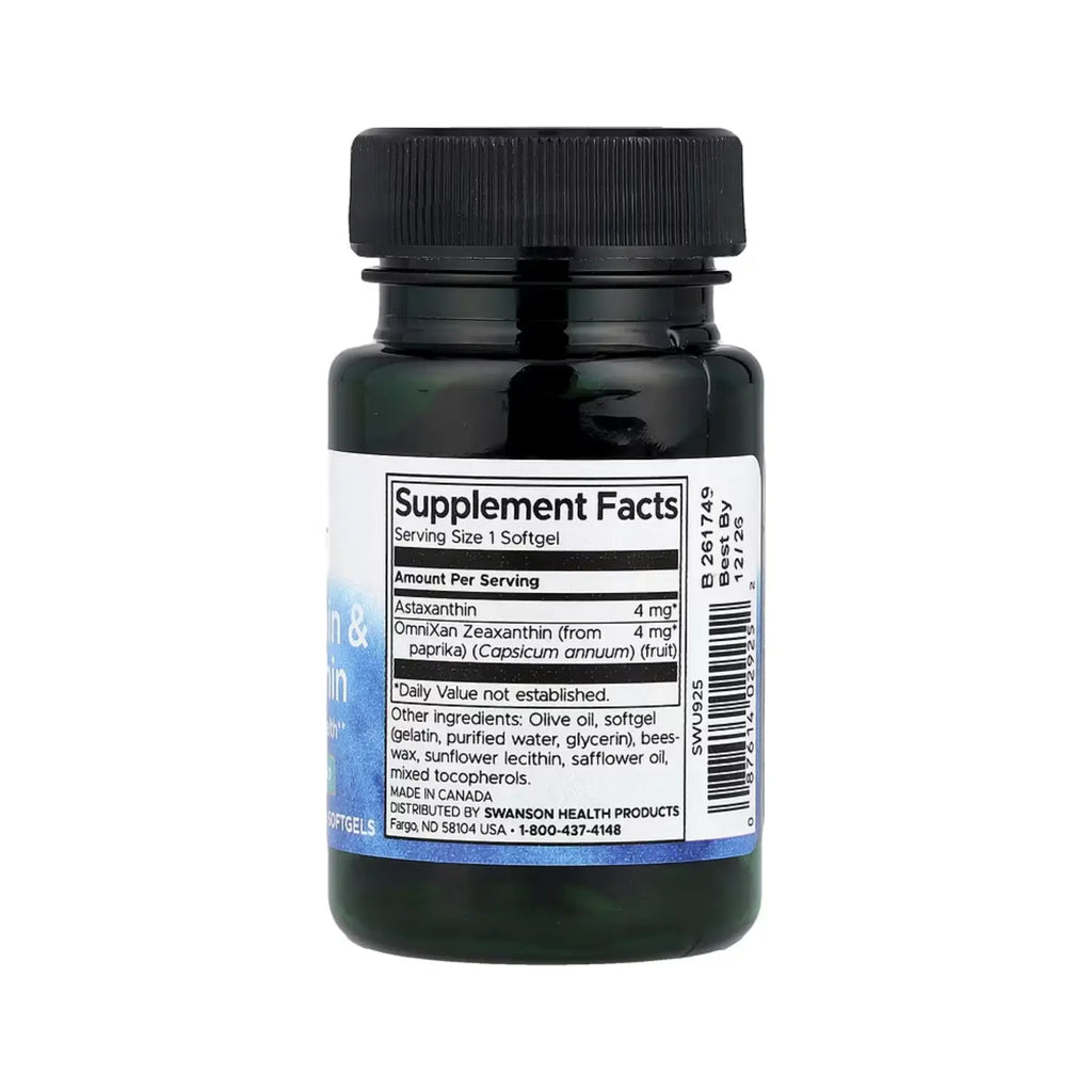 Swanson Astaxanthin & Zeaxanthin 60 Sgels