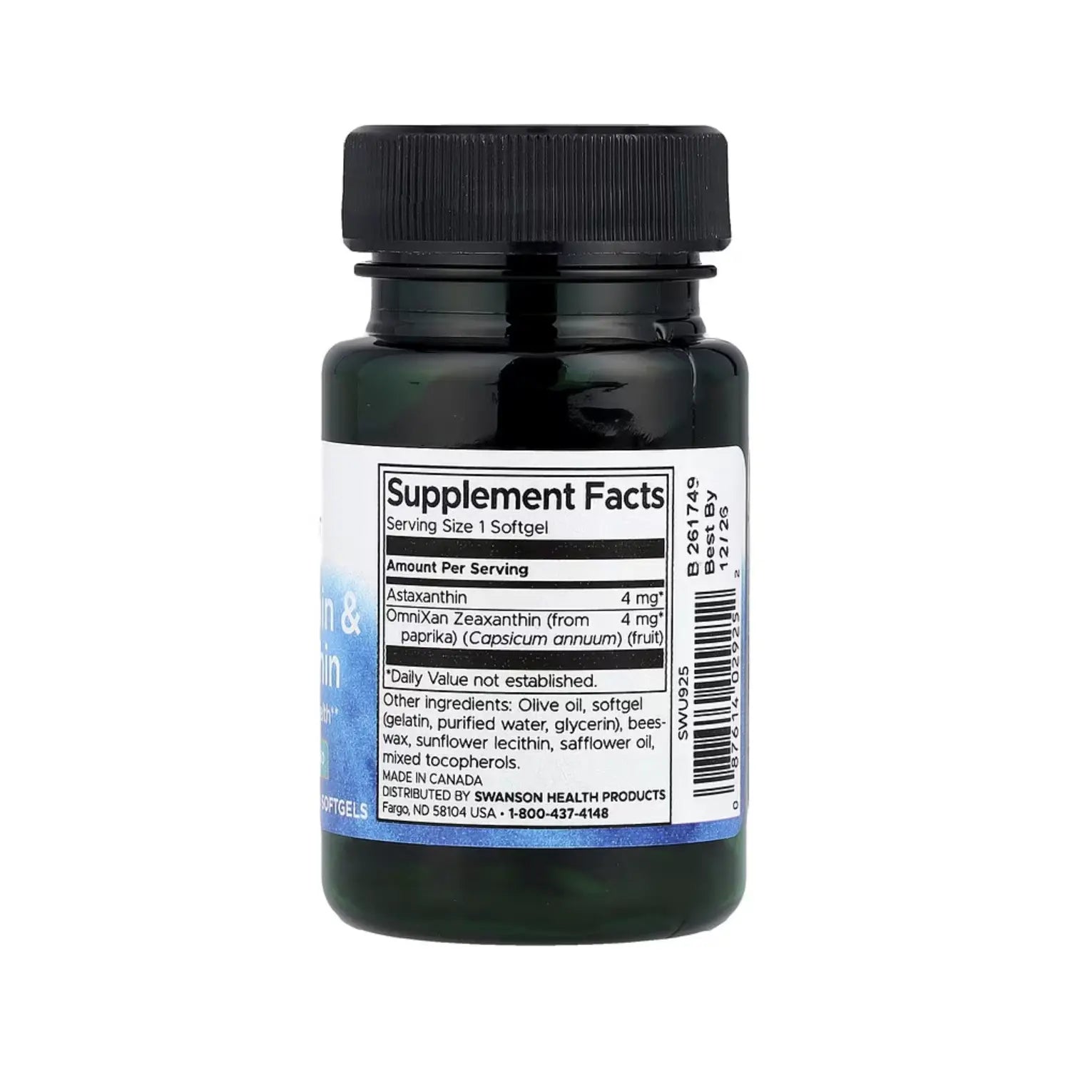 Swanson Astaxanthin & Zeaxanthin 60 Sgels