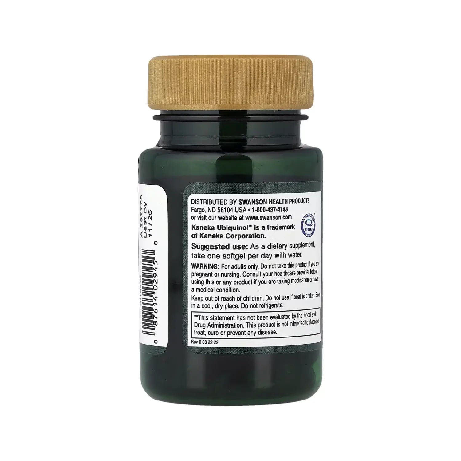 Swanson PQQ mejorado con Ubiquinol Mas Energia 30cap Sfn