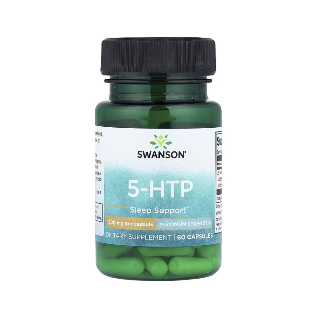 SWANSON SOPORTE DEL SUEÑO 5-HTP FUERZA MÁXIMA 200MG 60CAPS SFN
