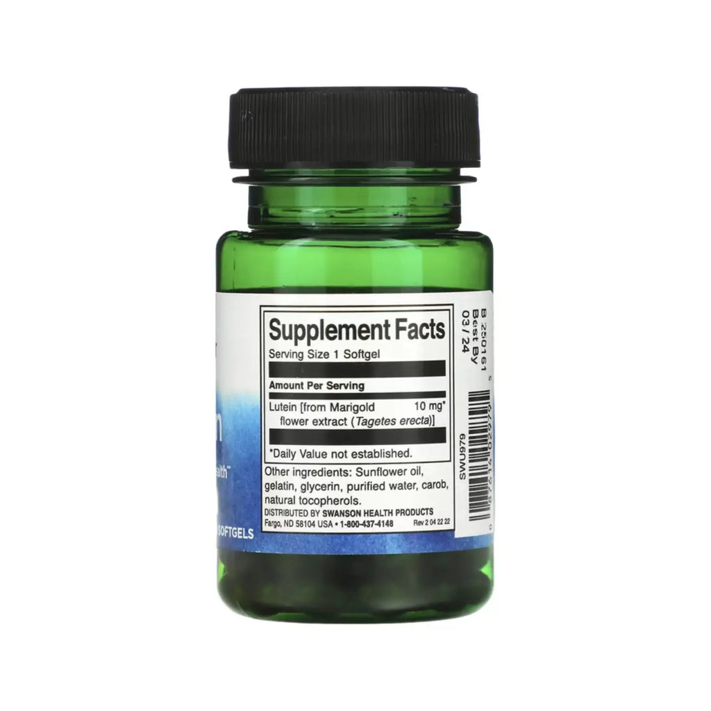 SWANSON LUTEÍNA 10 MG 60 SGELS SFN