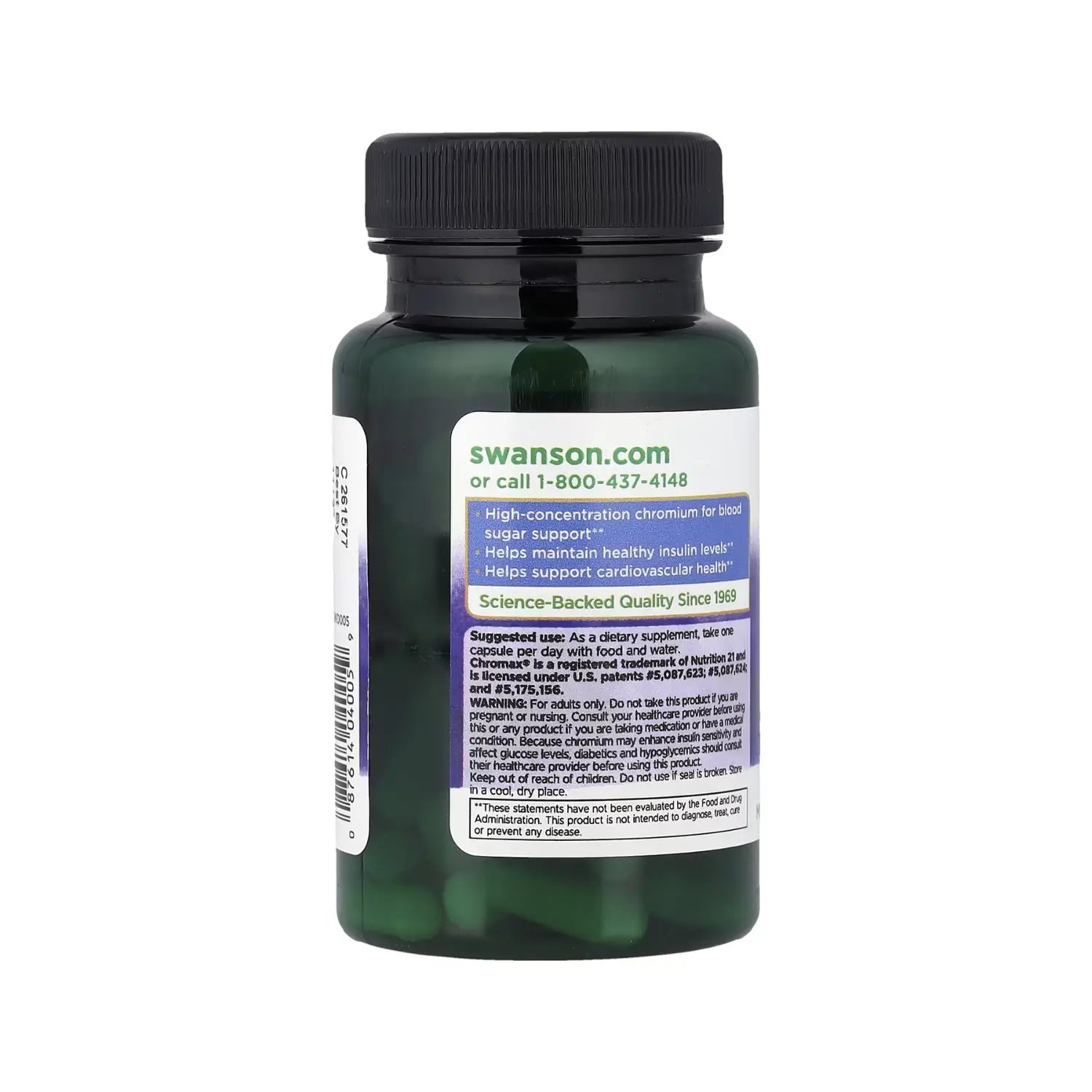 SWANSON PICOLINATO DE CROMO CON CHROMAX 200MCG 60 CAPS SFN