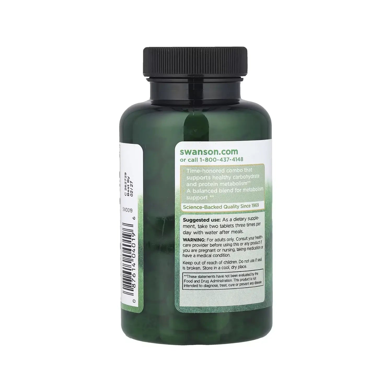SWANSON LECITINA, ALGA MARINA, B-6 Y VINAGRE DE SIDRA 240 TABS SFN