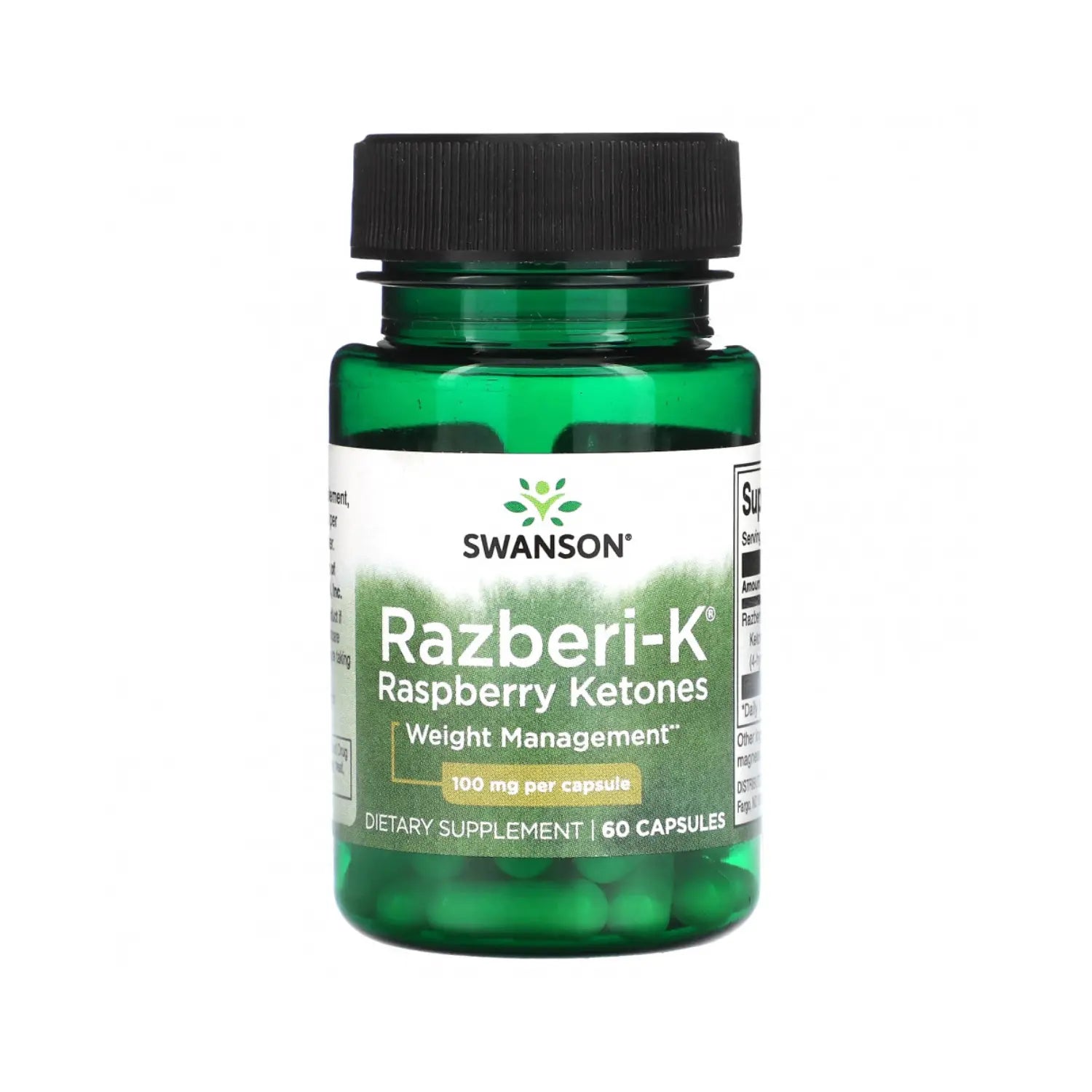 SWANSON CETONAS DE FRAMBUESA RAZBERI-K 100MG 60 CAPS SFN